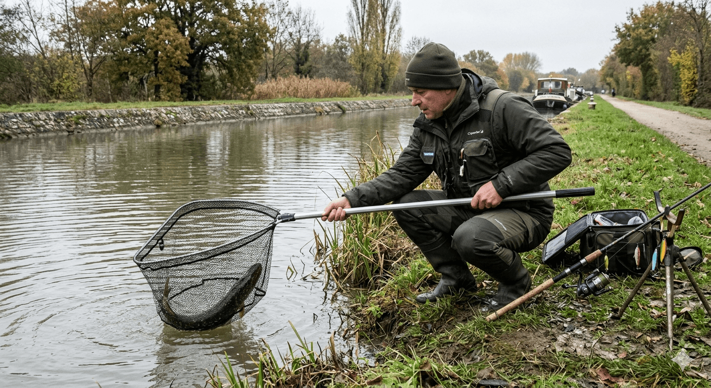 Épuisette brochet pour carnassiers
